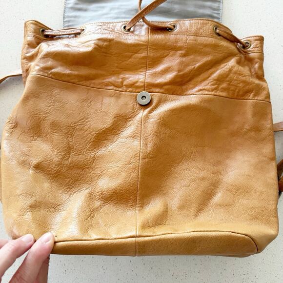 Day & Mood Genuine Leather Sting Backpack Brown - Picture 8 of 9